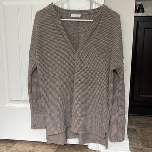 Waffle Long Sleeve Too